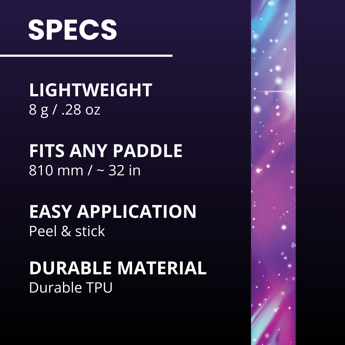 Galaxy Edge Tape (3 pack) - Pickleball Paddle Edge Tape