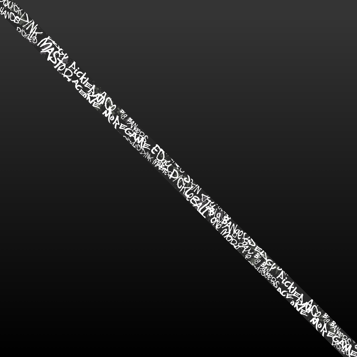 White Graffiti Edge Tape (3 pack) - Pickleball Paddle Edge Tape