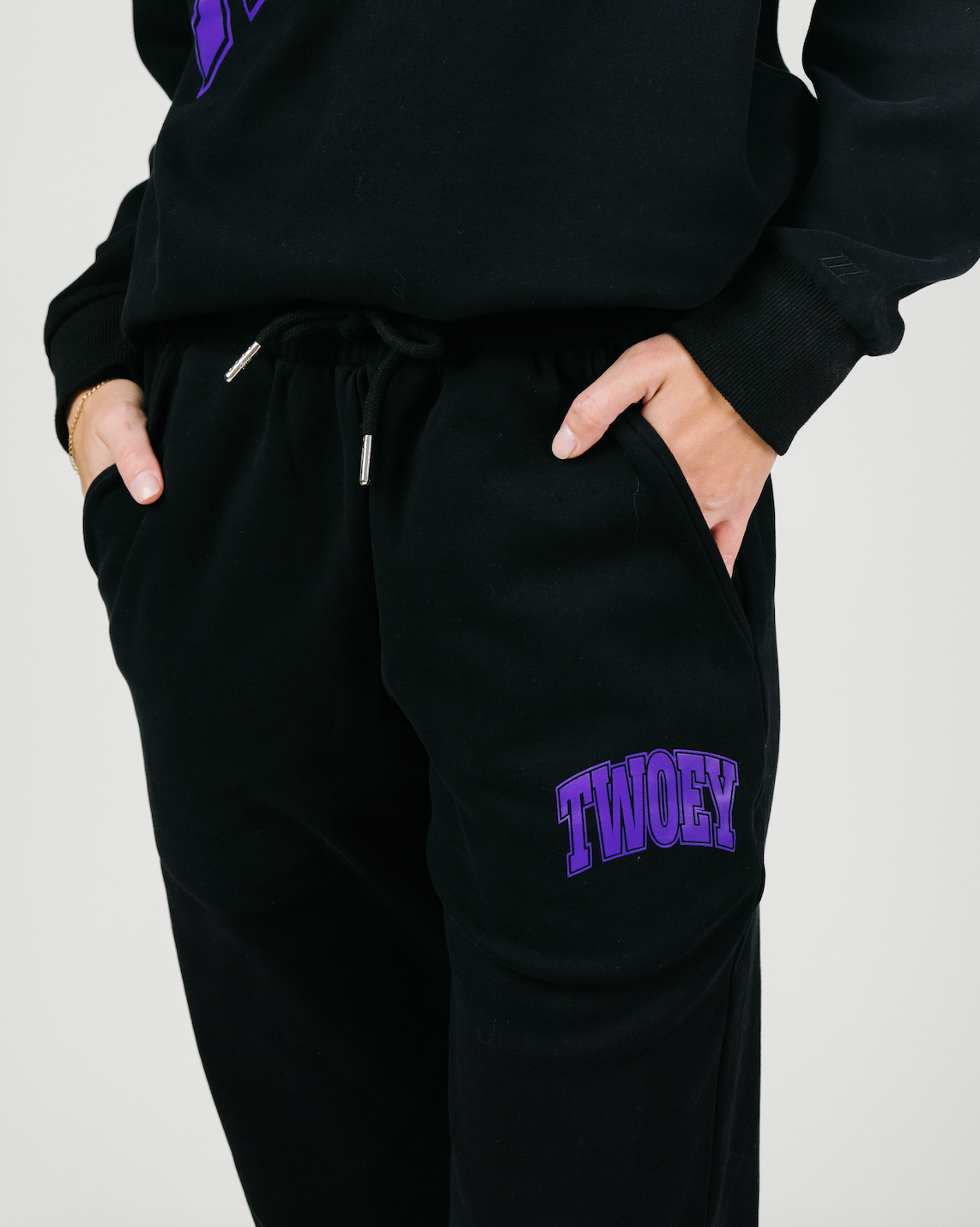 Twoey Black Sweatpant