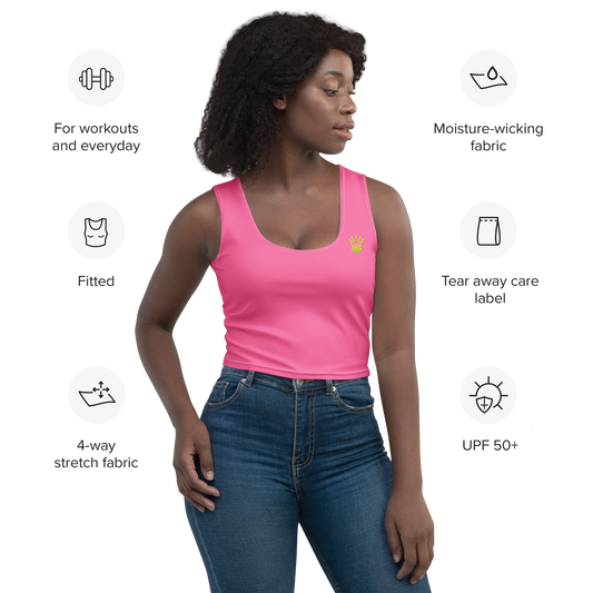 CROWN PICKLEBALL - Women's Corona Crop-top (Pink)