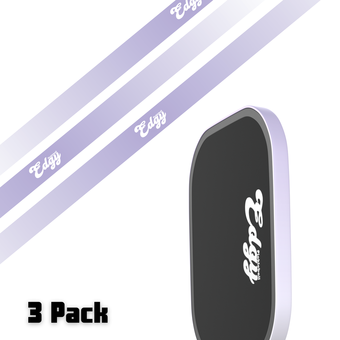 Single Gradient Edge Tape (3 pack) - Pickleball Paddle Edge Tape