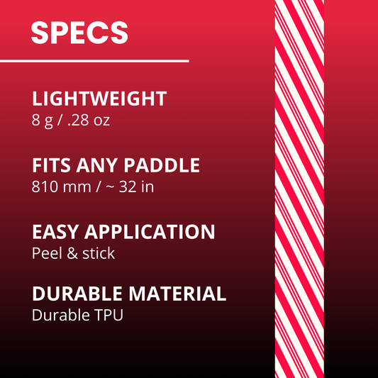 Candy Cane Edge Tape (3 pack) - Pickleball Paddle Edge Tape
