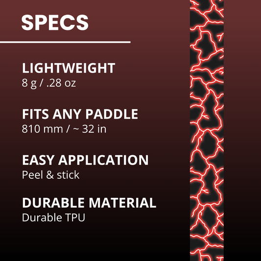 Red Lightning Edge Tape (3 pack) - Pickleball Paddle Edge Tape