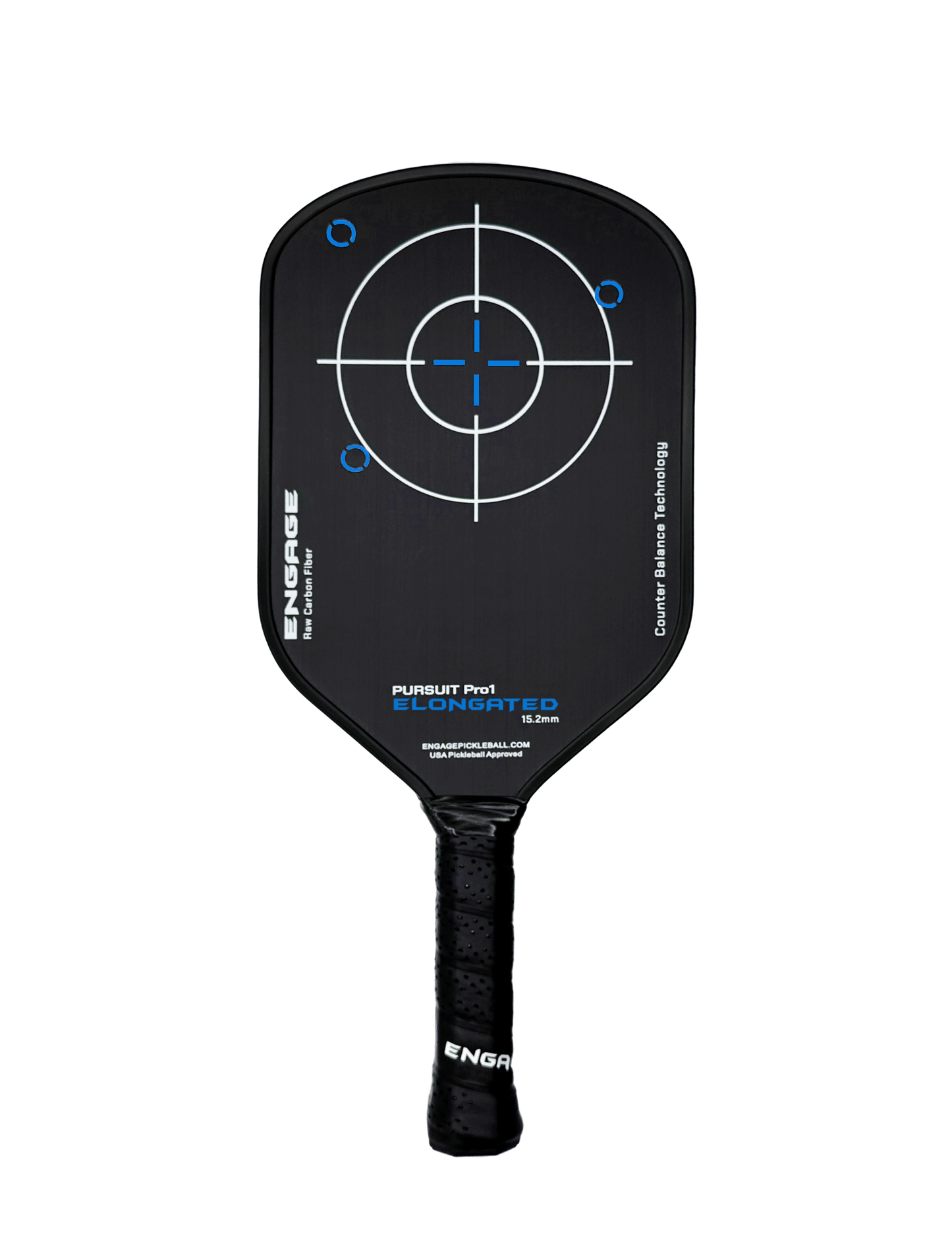 NEW GRAPHIC. Pursuit Pro1 Elongated 15.2 Power Series | Raw Carbon Fiber