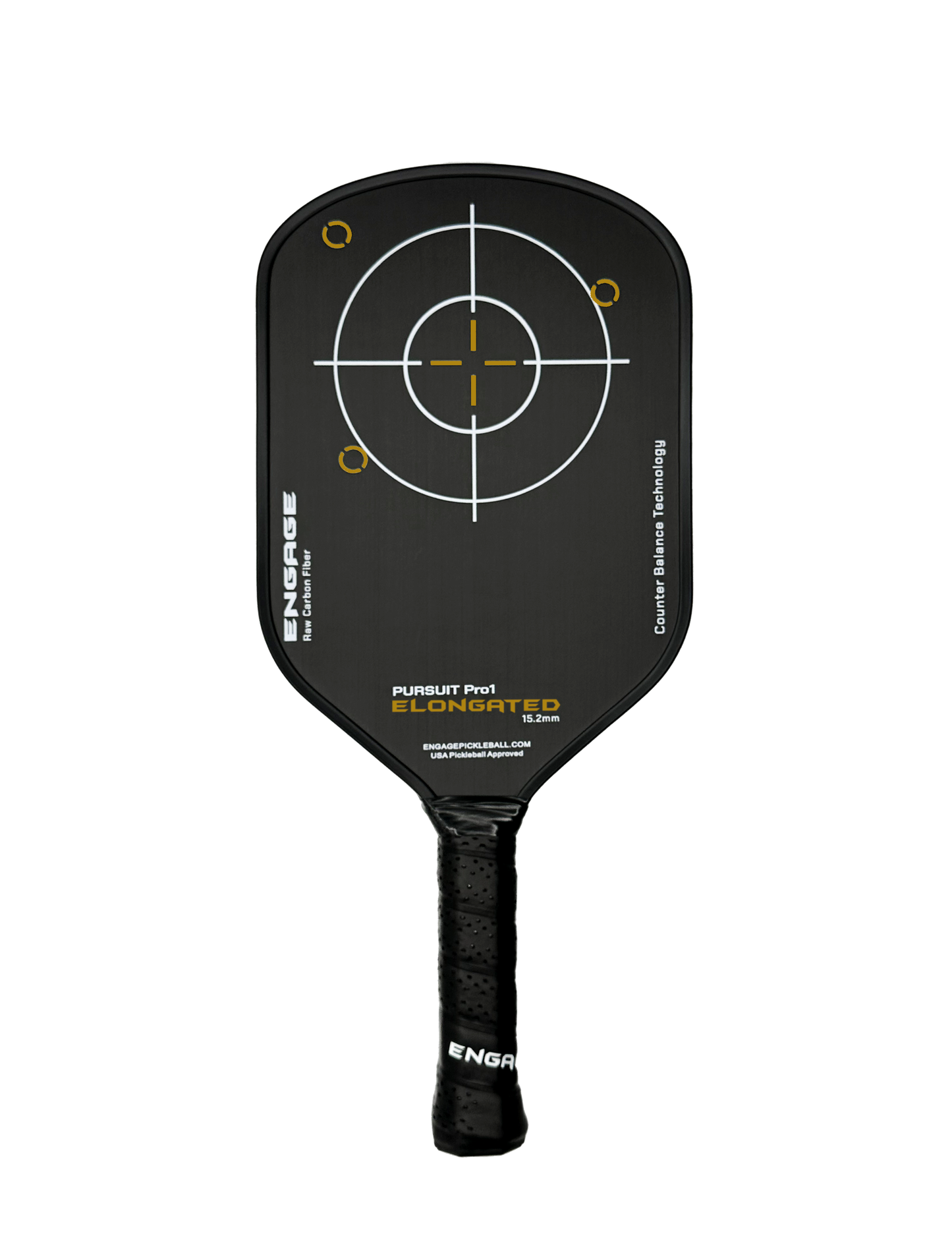 NEW GRAPHIC. Pursuit Pro1 Elongated 15.2 Power Series | Raw Carbon Fiber