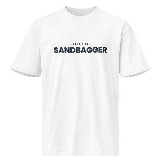 Certified Sandbagger: Funny Pickleball T-Shirt -PickleBuddy