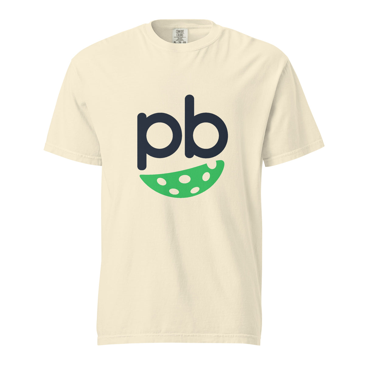 PickleBuddy Classic Logo pickleball t-shirt in ivory