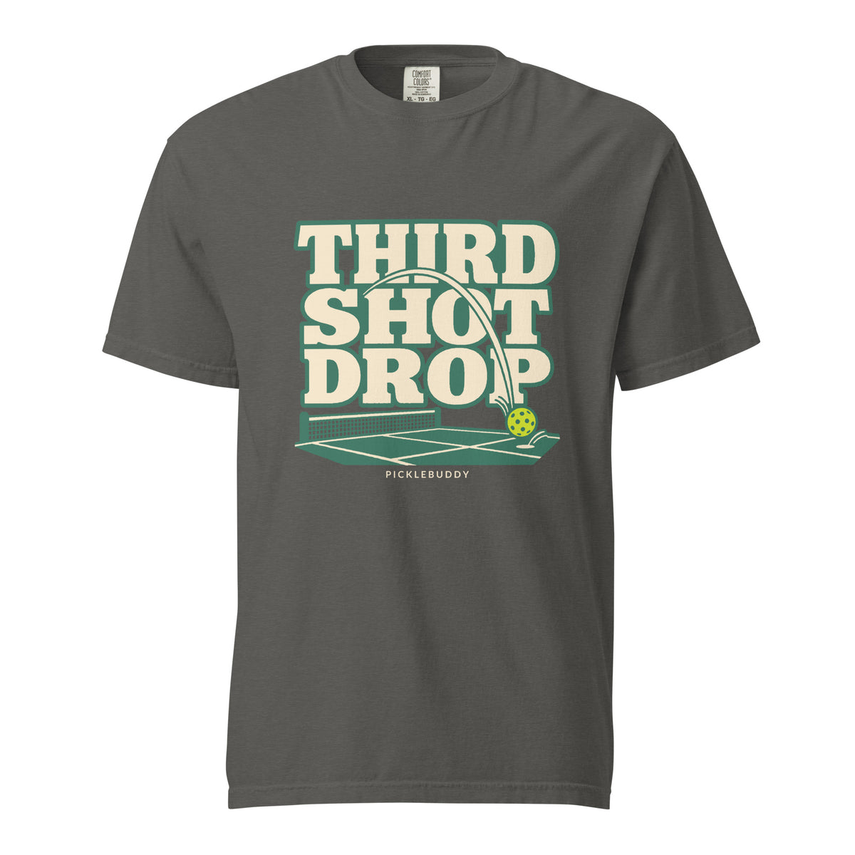 Third Shot Drop: Vintage Pickleball T-Shirt pepper