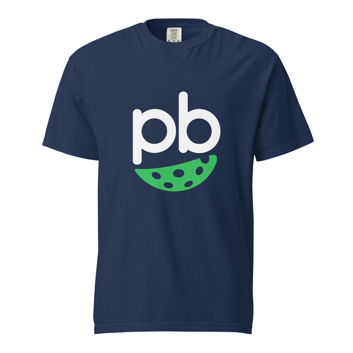 PickleBuddy Classic Logo pickleball t-shirt in navy