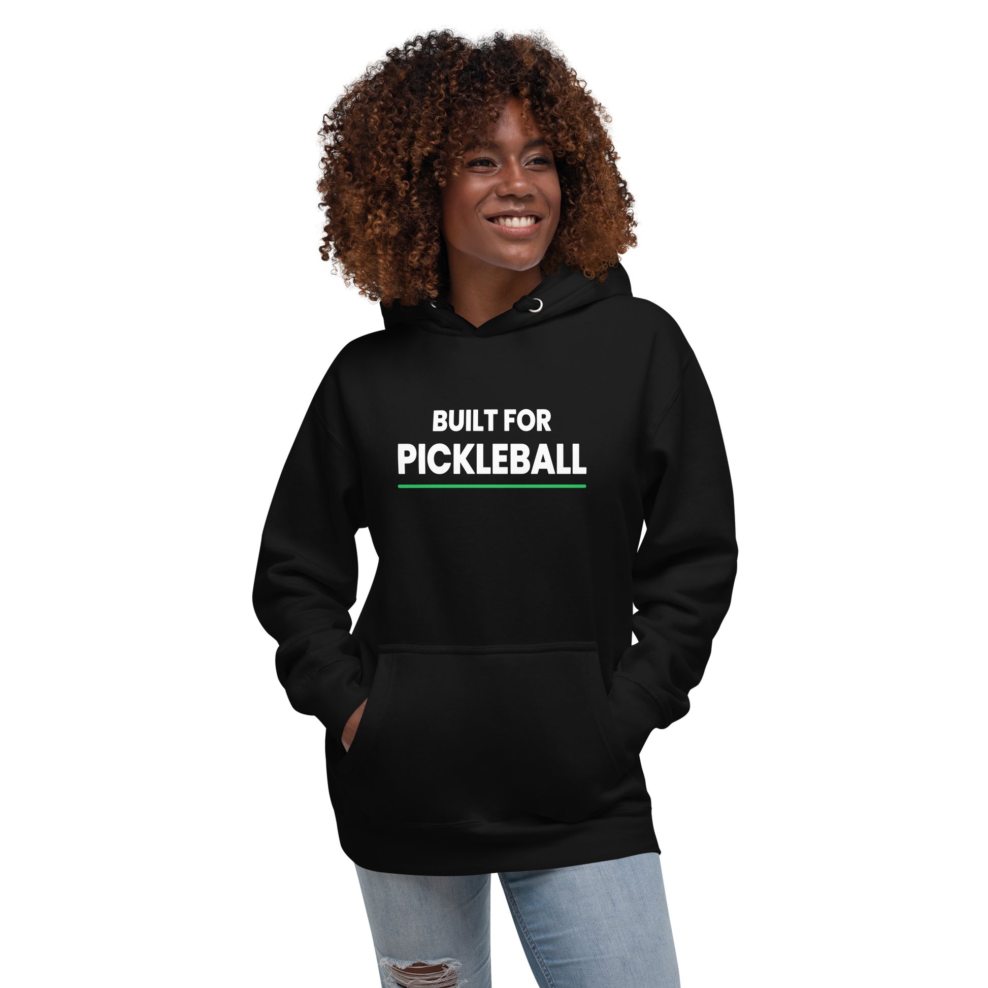 Built for Pickleball unisex pickleball t-hoodie - PickleBuddy.