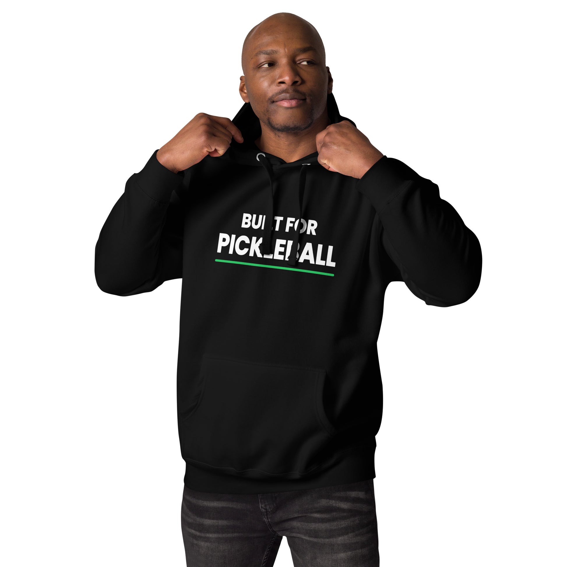 Built for Pickleball unisex pickleball t-hoodie - PickleBuddy.