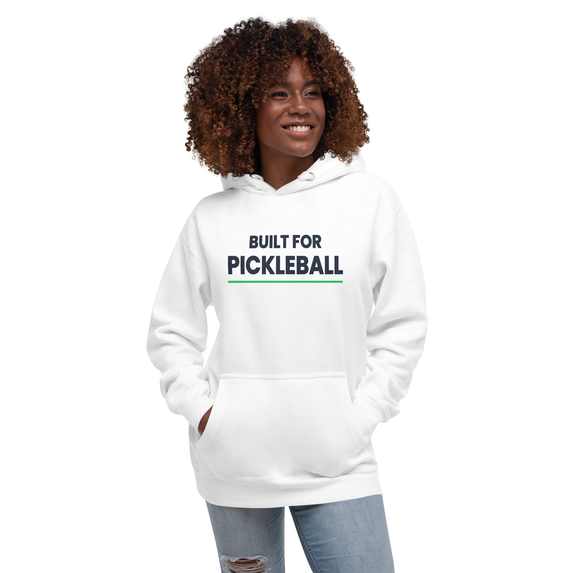 Built for Pickleball unisex pickleball t-hoodie - PickleBuddy.